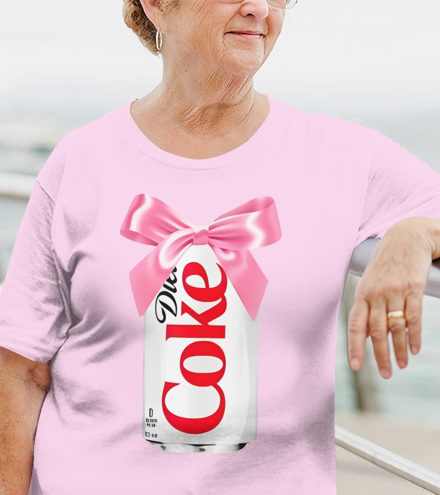 Pink Bow Diet Coke Can T-Shirt