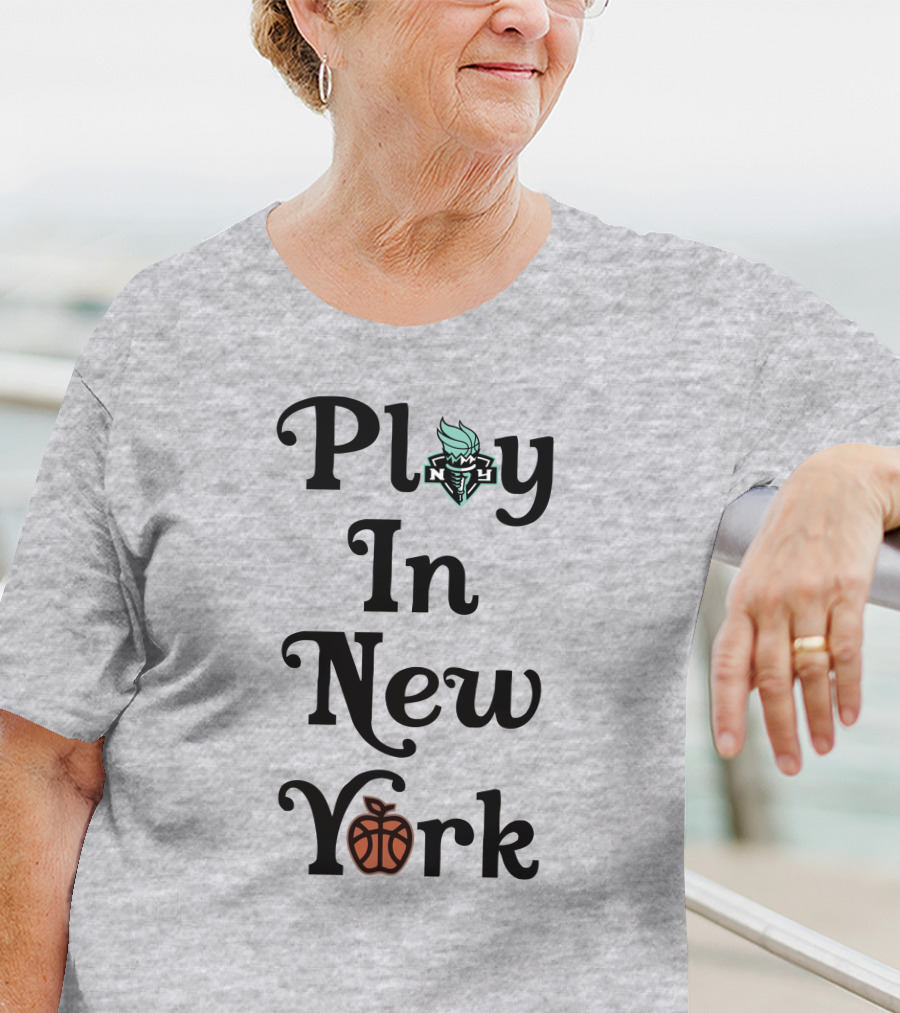 Play In New York Liberty Basketball Icon T-Shirt
