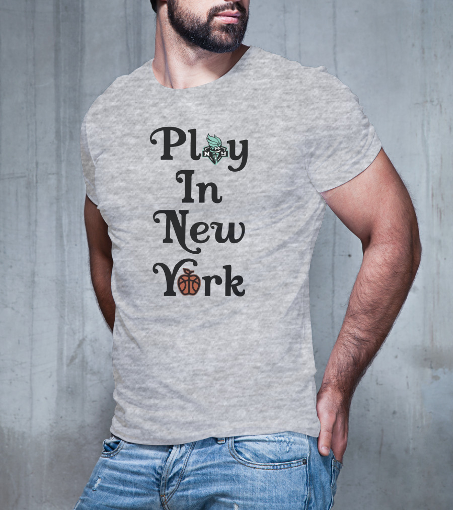 Play In New York Liberty Basketball Icon T-Shirt