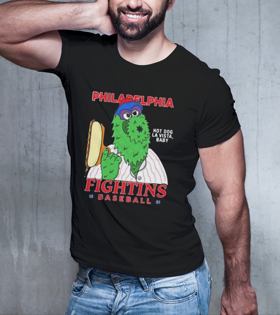 Philadelphia Phillies Phanatic Fightins Baseball Hot Dog La Vista Baby T-Shirt