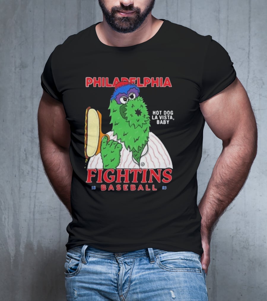Philadelphia Phillies Phanatic Fightins Baseball Hot Dog La Vista Baby T-Shirt