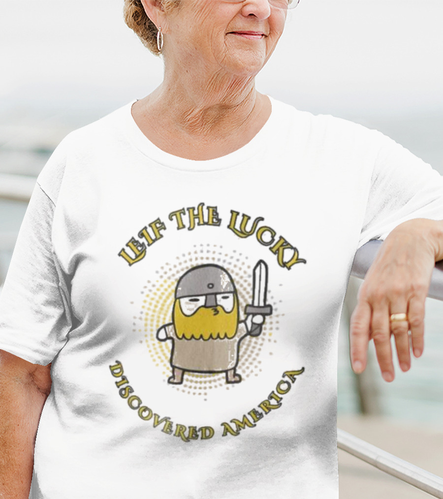 Leif The Lucky Discovered America Chibi Cute Viking T-Shirt
