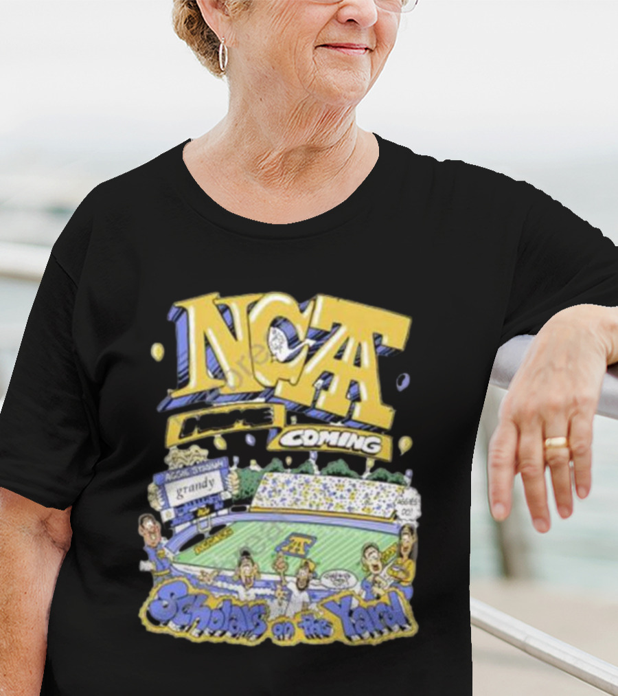 Frko X NC A&t Homecoming Scholars On The Yard Stadium Cartoon T-Shirt