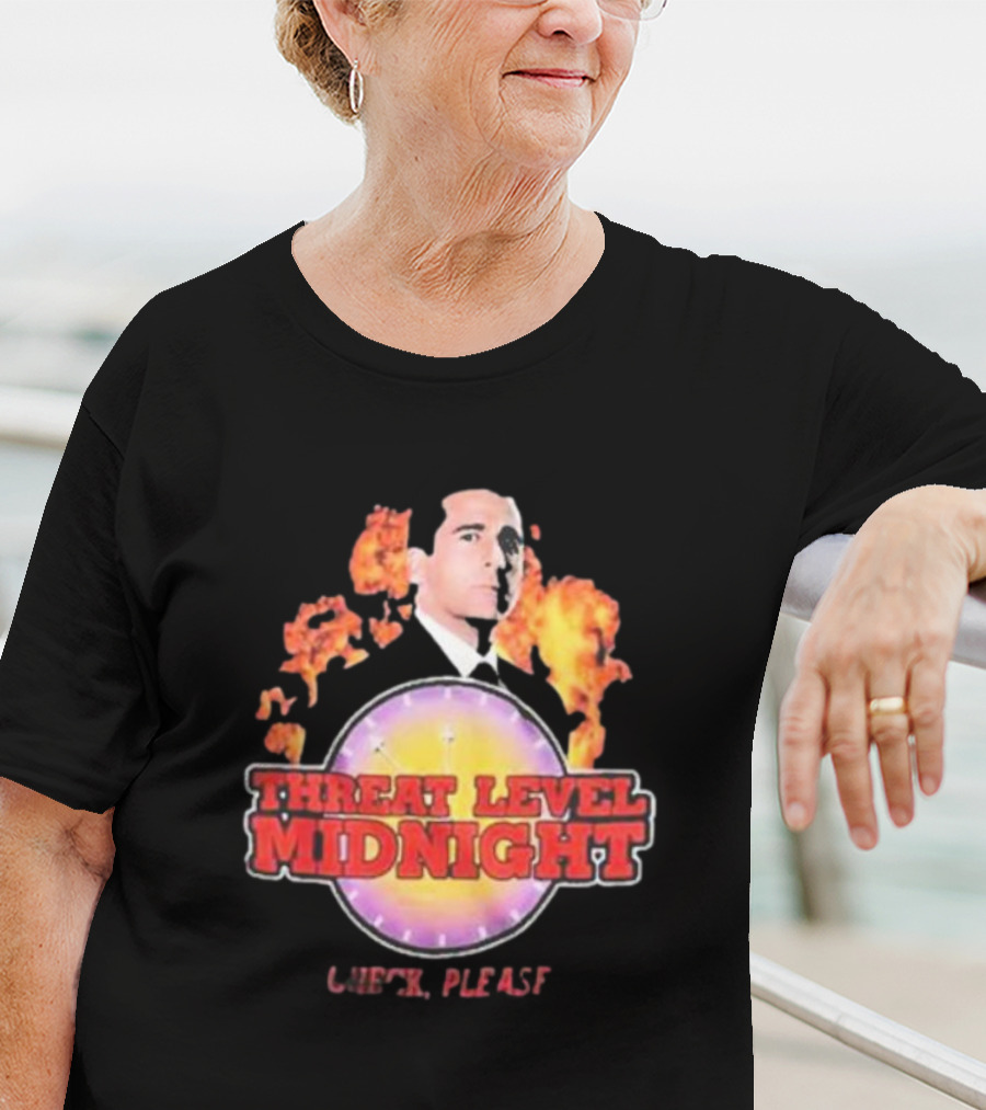 Michael Scott Threat Level Midnight Check Please The Office T-Shirt