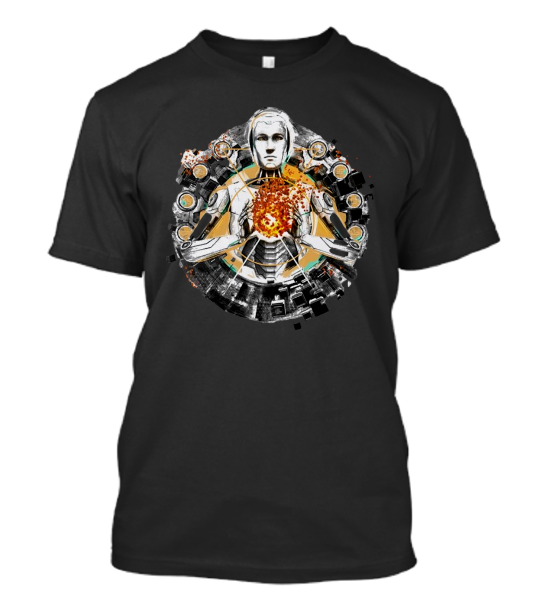 Devolver Digital The Talos Principle 2 Futuristic Robot Energy Sphere T-Shirt