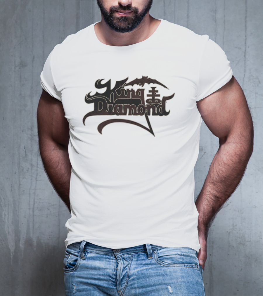 King Diamond Shop Masquerade Of Madness Logo With Bat And Cross Elements T-Shirt