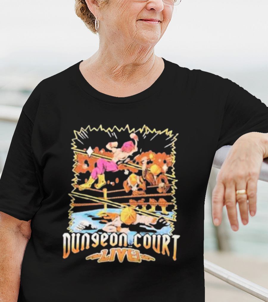 Naddpod Dungeon Court Live Wrestling Iconics T-Shirt