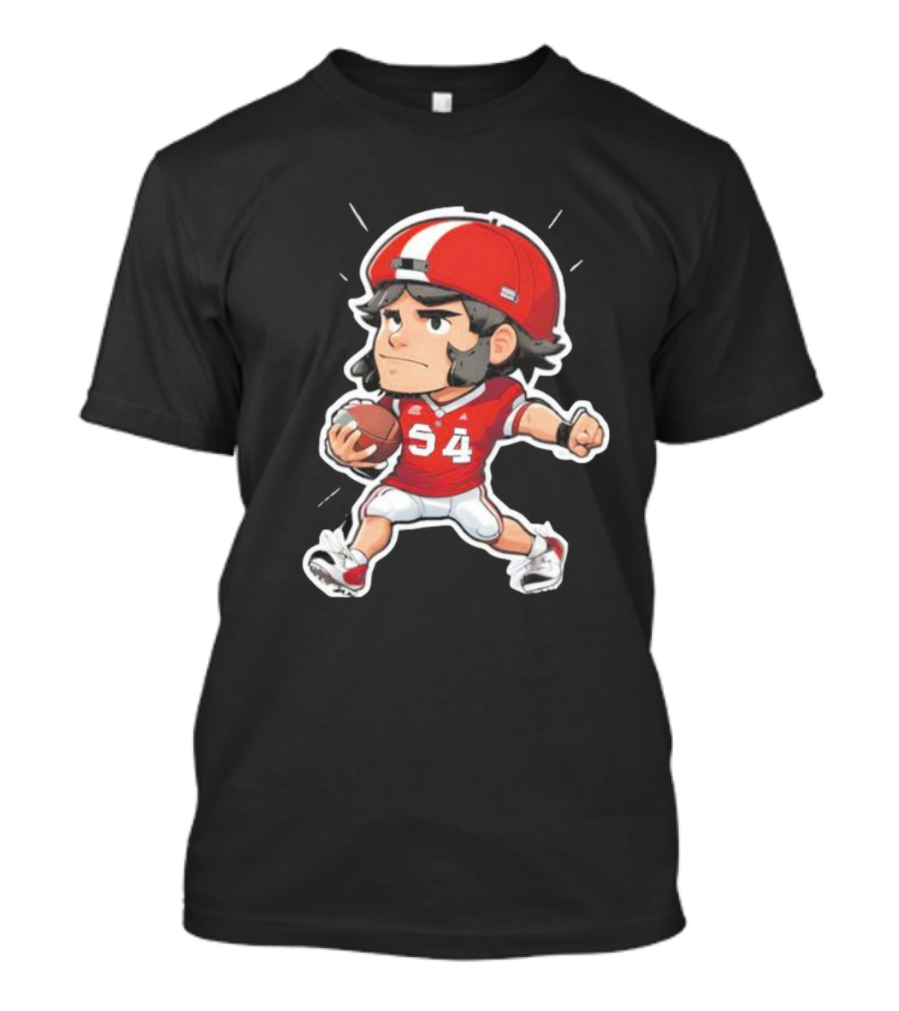 Lubby’s Funny Cartoon Football Player Stickers Essential S4 T-Shirt