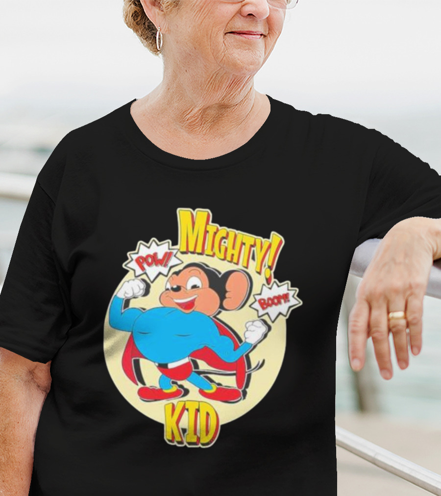 Mighty Kid Superhero Mouse Pow Boom Children's T-Shirt