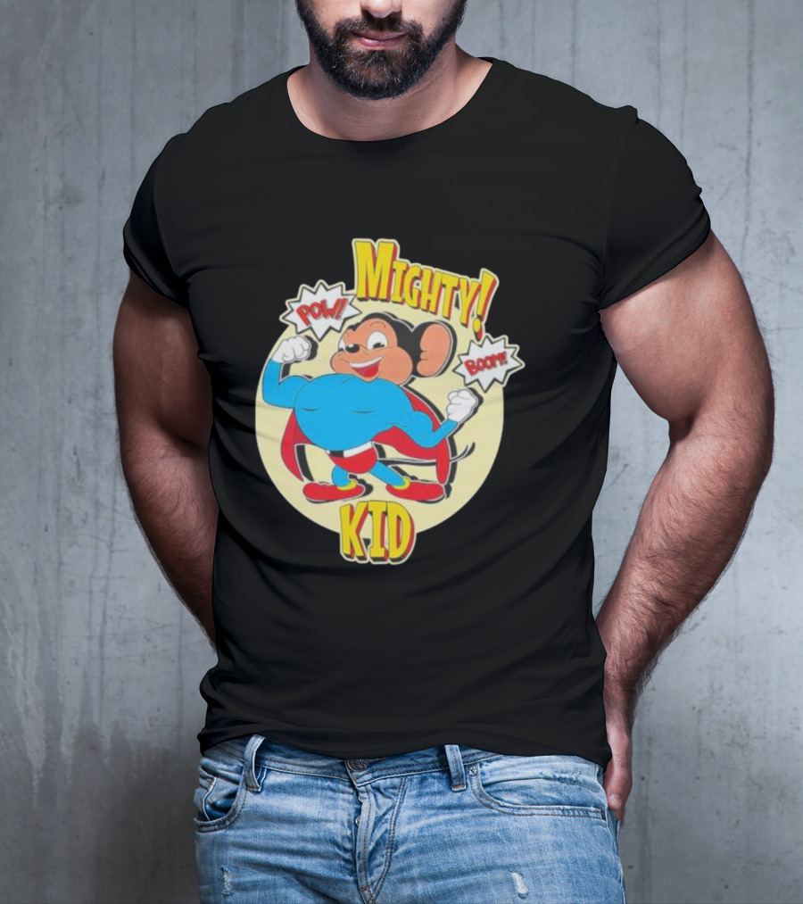 Mighty Kid Superhero Mouse Pow Boom Children's T-Shirt