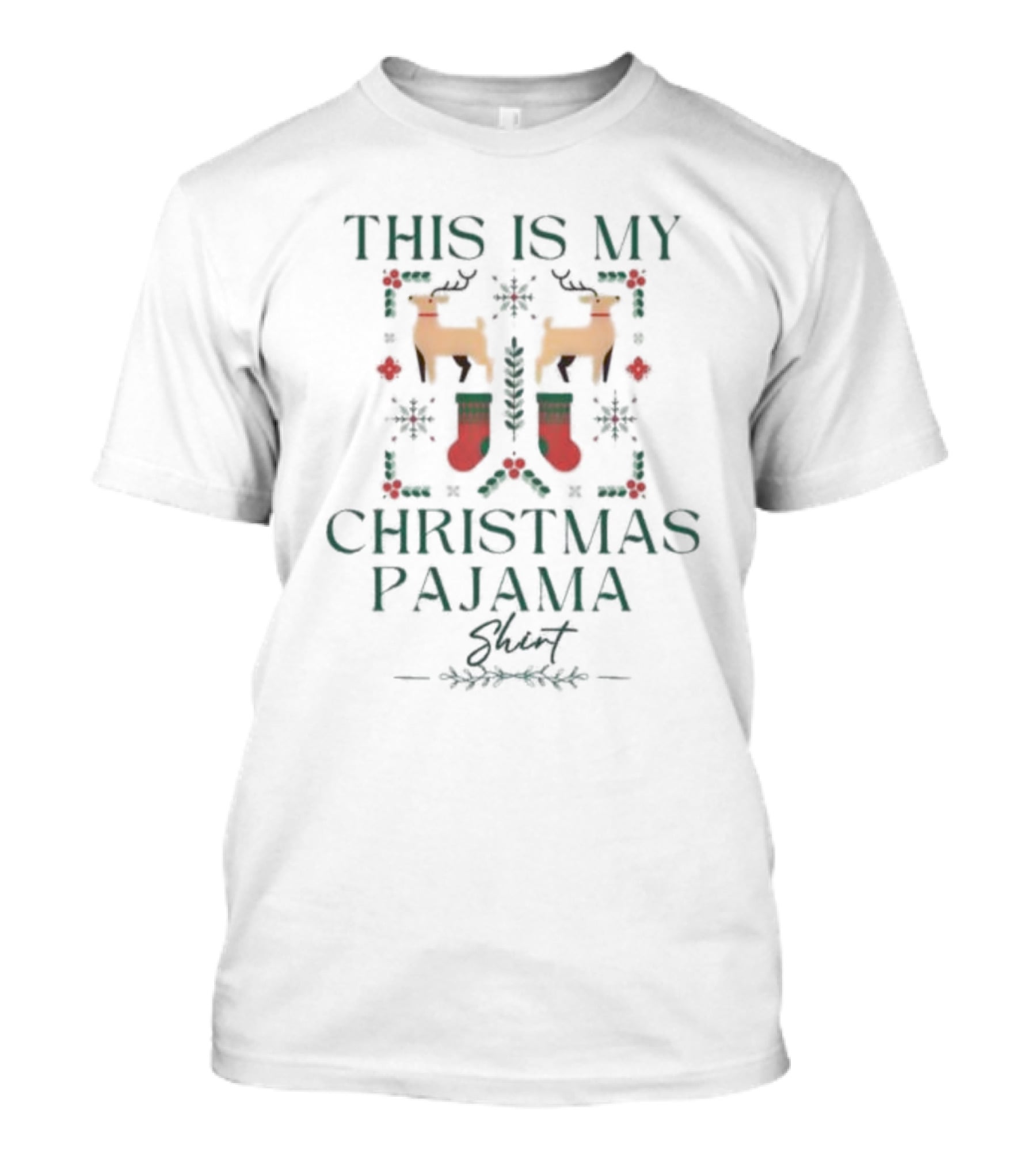 This Is My Christmas Pajama Shirt Funny Xmas Family Holiday Essential T-Shirt