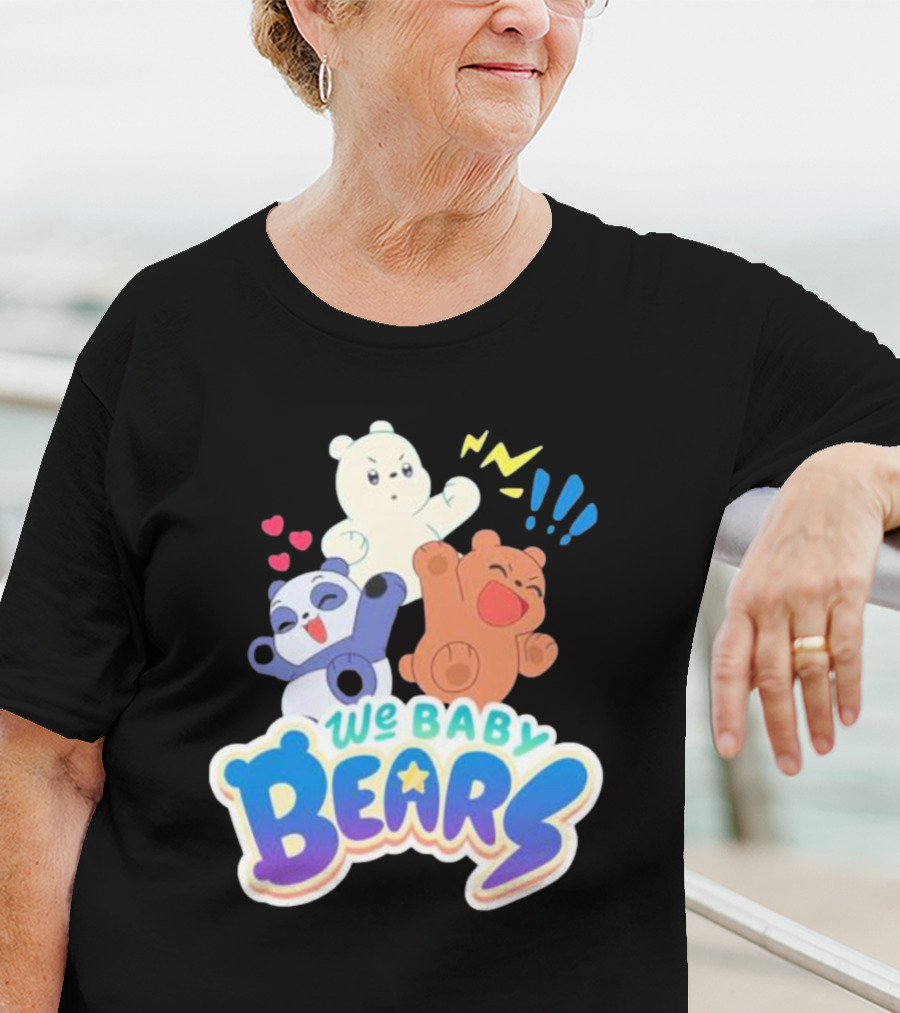 We Baby Bears Trio With Happy Expressions T-Shirt