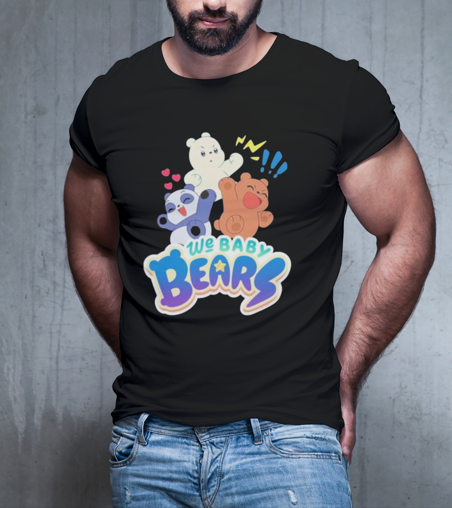 We Baby Bears Trio With Happy Expressions T-Shirt