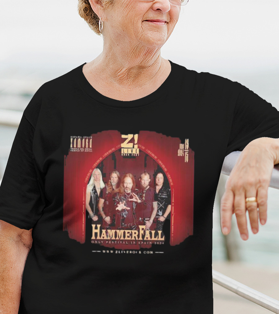 Z Live Rock Fest HammerFall Only Festival In Zamora Spain June 13-15 T-Shirt