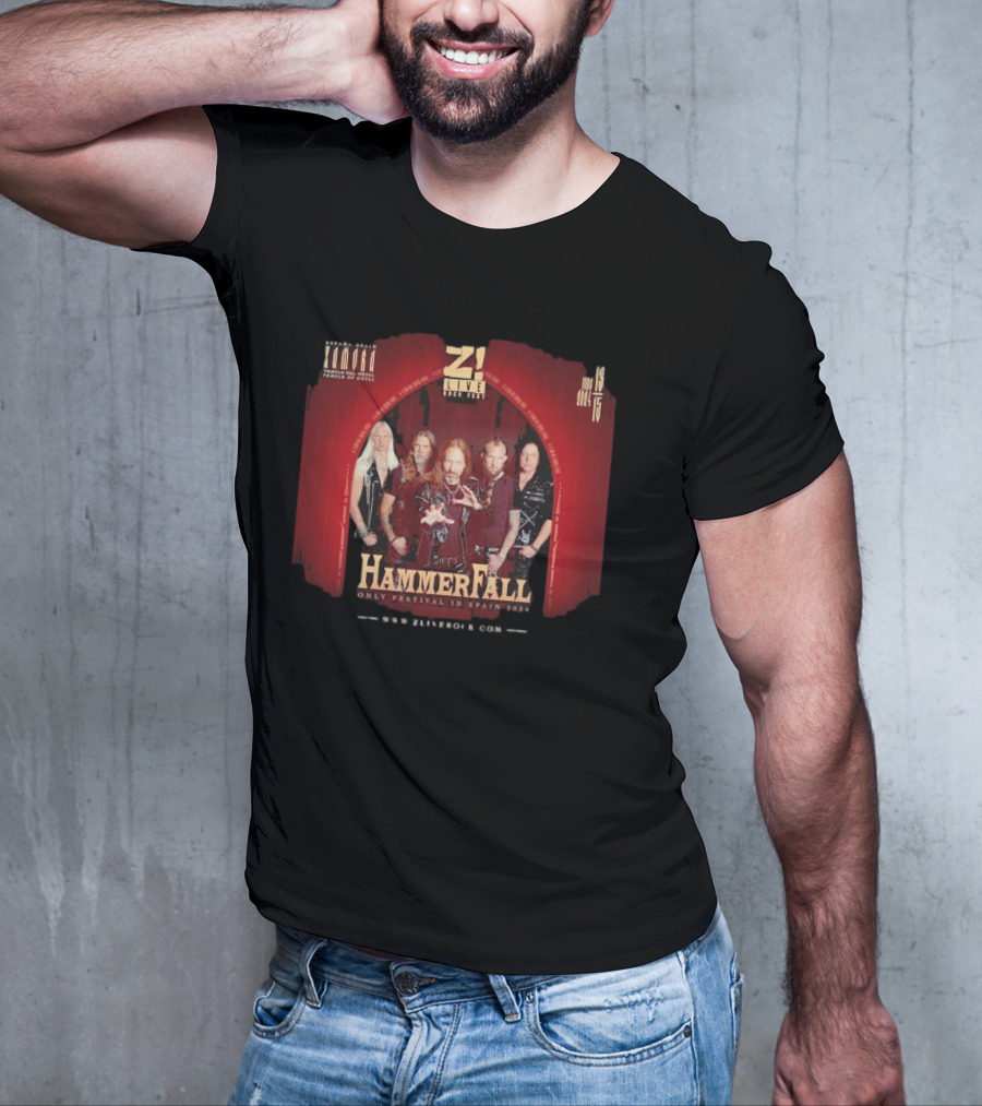 Z Live Rock Fest HammerFall Only Festival In Zamora Spain June 13-15 T-Shirt