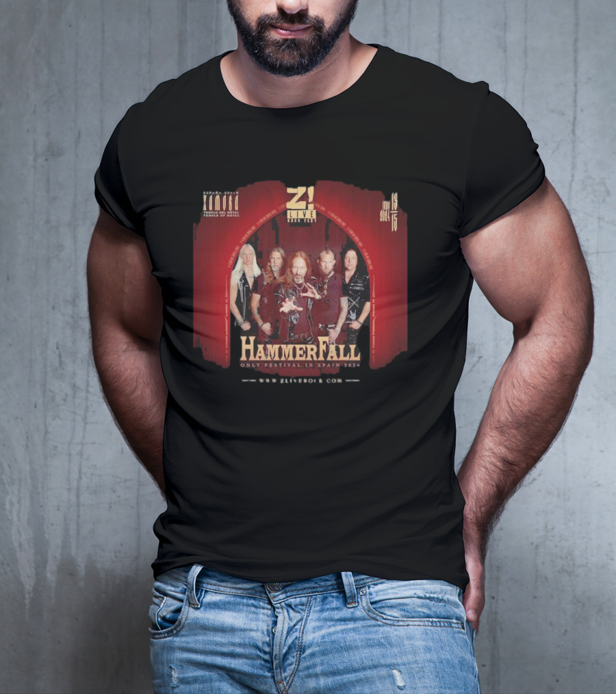 Z Live Rock Fest HammerFall Only Festival In Zamora Spain June 13-15 T-Shirt