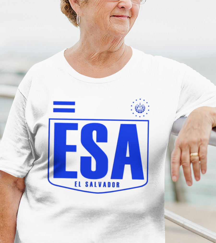 ESA El Salvador Logo Emblem With National T-Shirt
