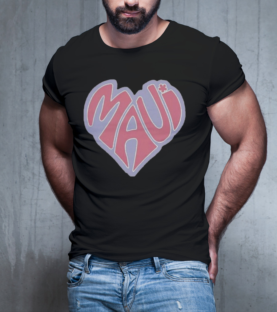Maui Heart Retro T-Shirt