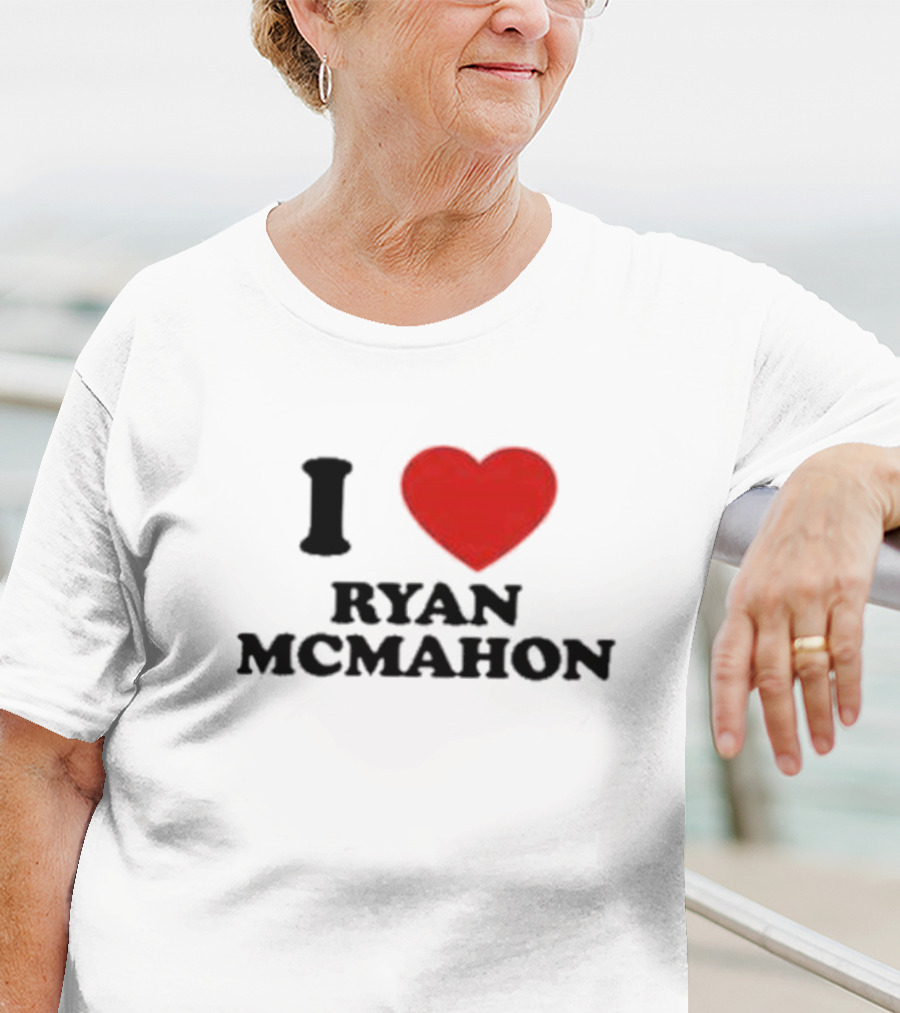 I Love Ryan McMahon Red Heart T-Shirt