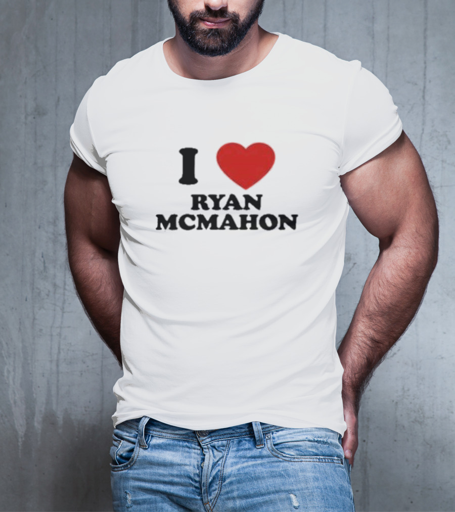 I Love Ryan McMahon Red Heart T-Shirt