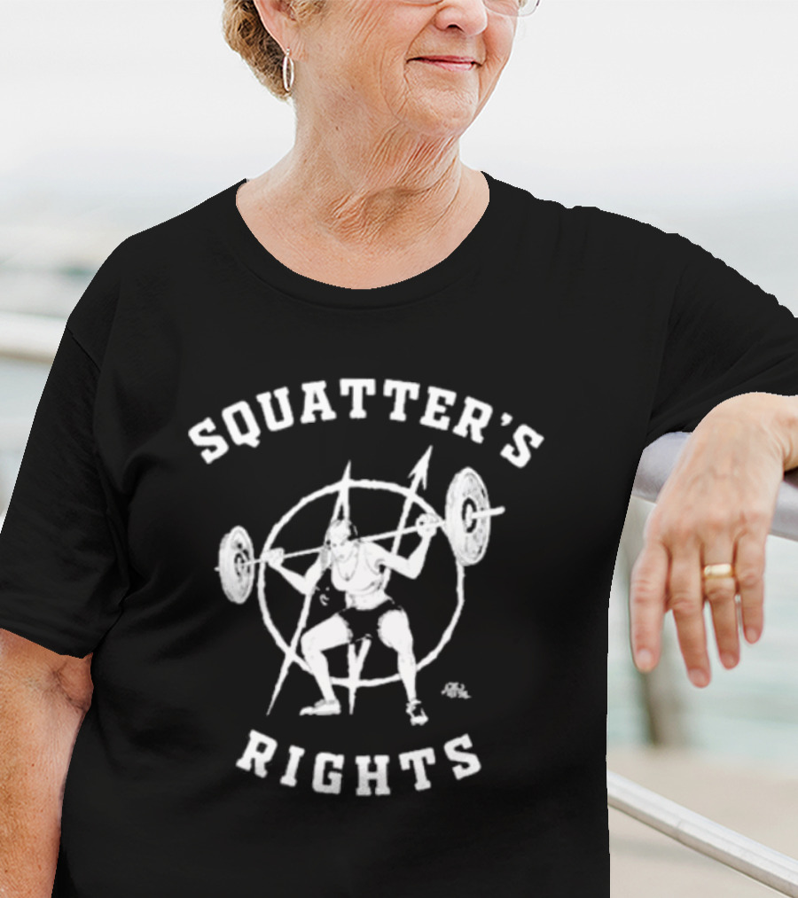 Squatter’s Rights Weightlifting Pentagram T-Shirt