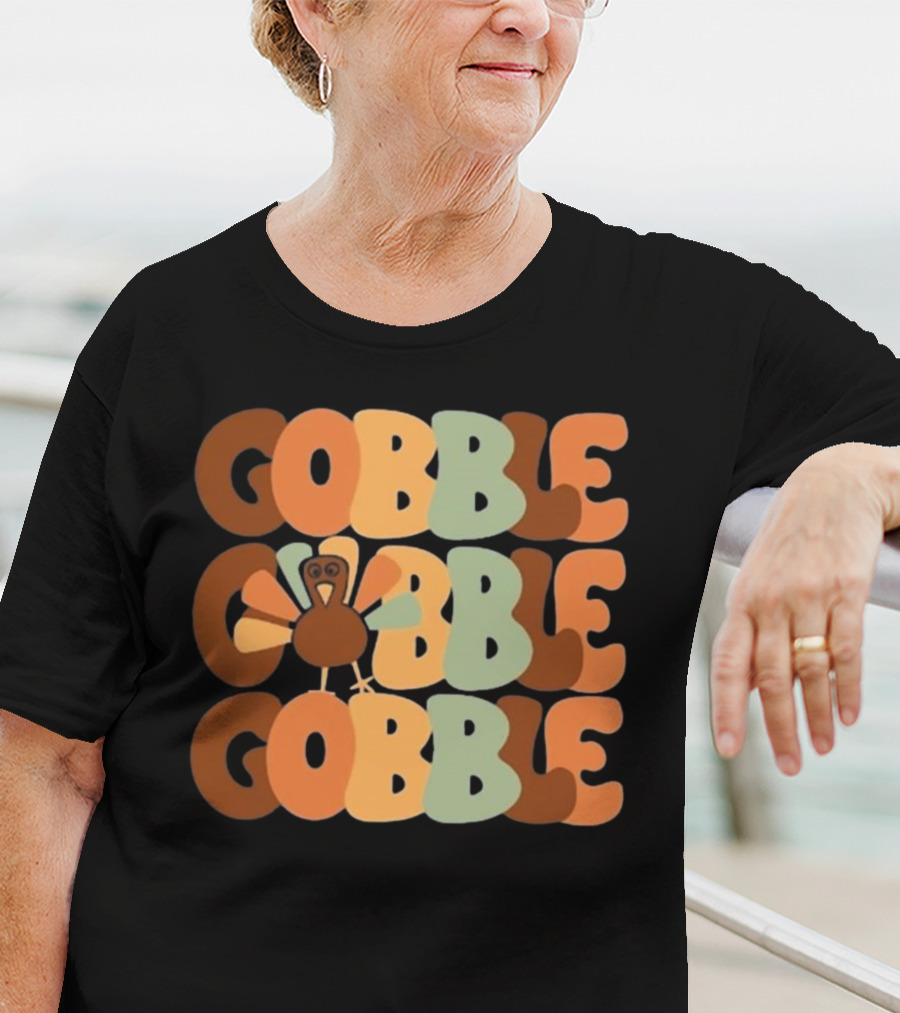 Friends Thanksgiving Gobble Turkey Fall Family T-Shirt