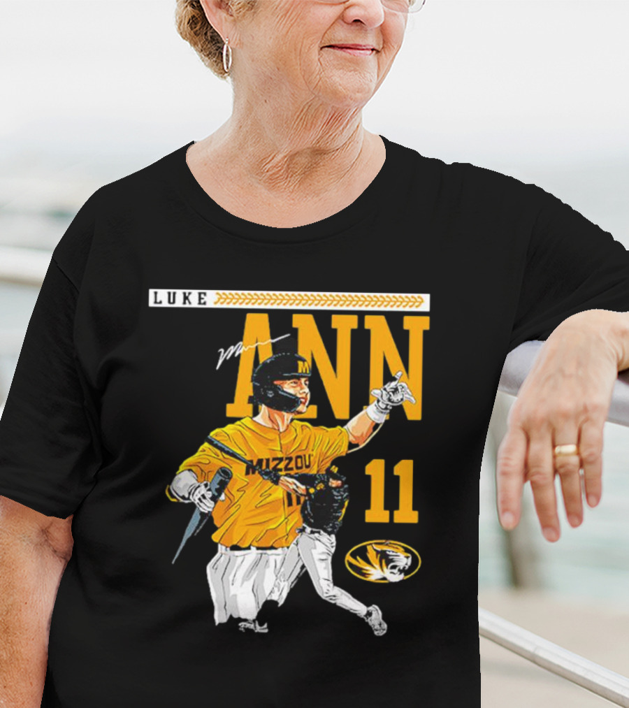 LUKE MANN MIZZOU BASEBALL 11 MISSOURI NCAA TIGERS T-Shirt