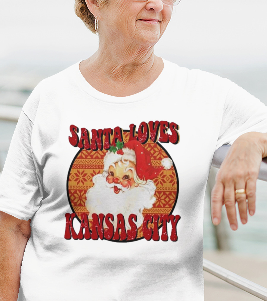 Santa Loves Kansas City T-Shirt