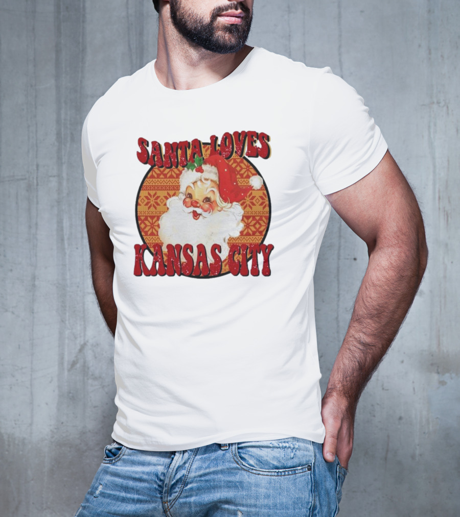 Santa Loves Kansas City T-Shirt