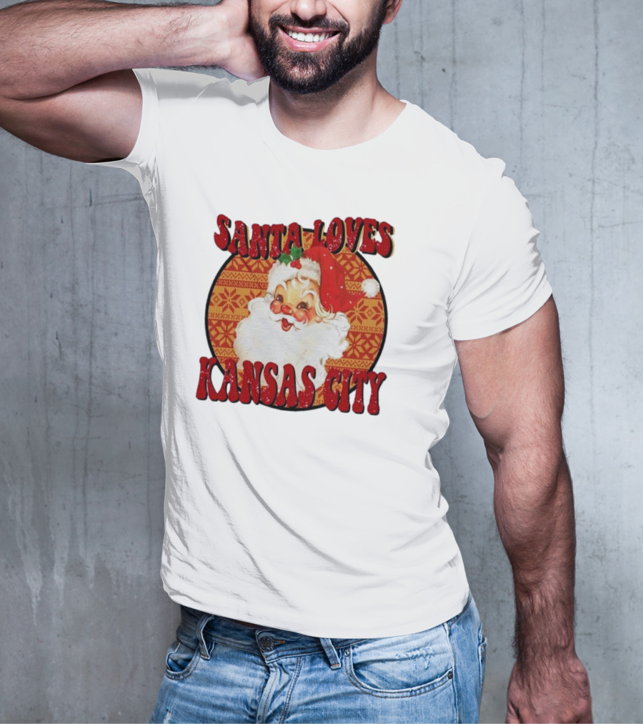 Santa Loves Kansas City T-Shirt