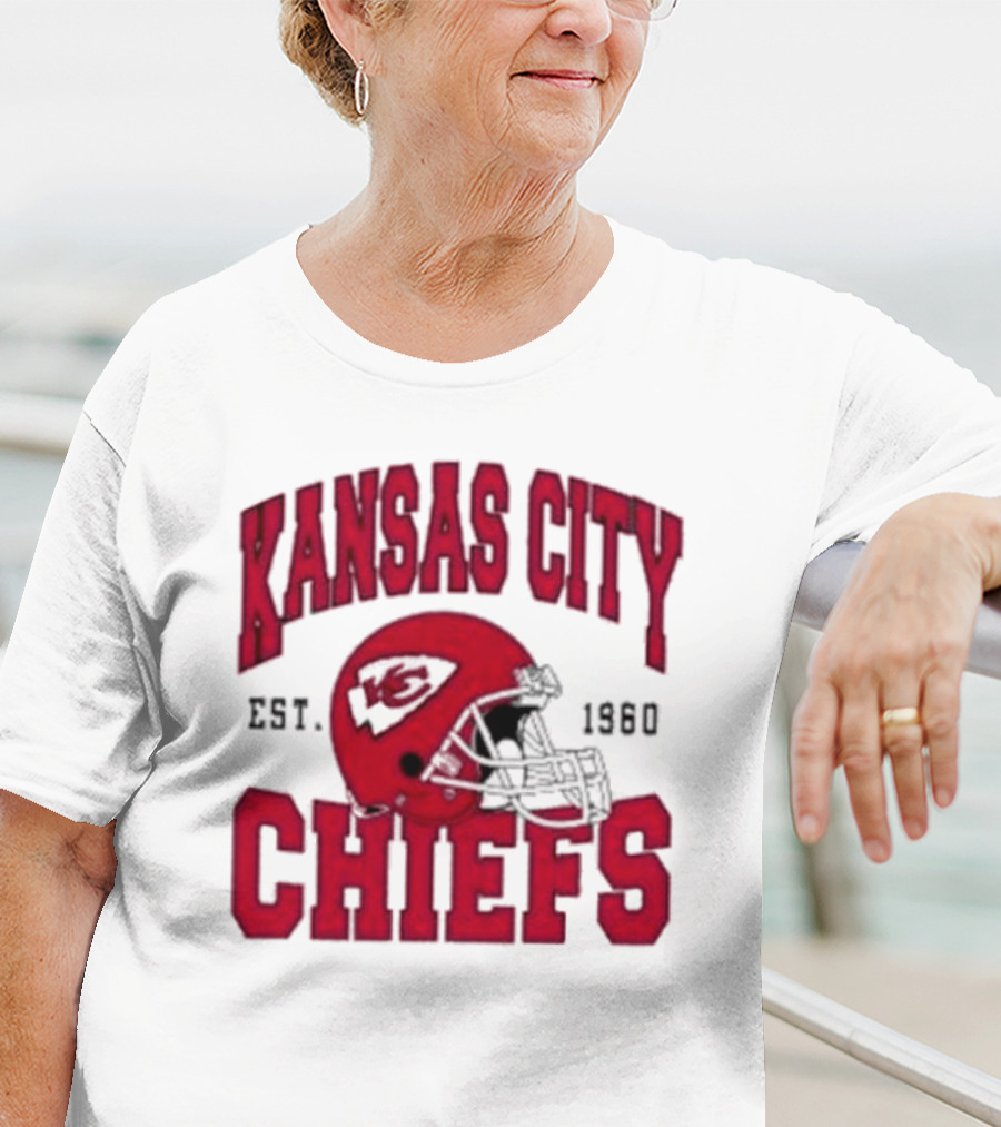 Kansas City Chiefs Est 1960 Helmet Chiefs Football T-Shirt