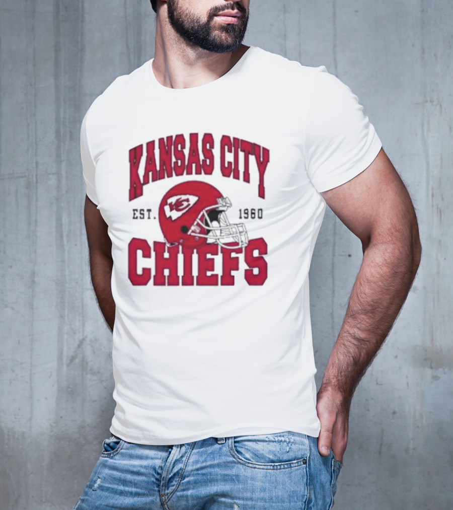 Kansas City Chiefs Est 1960 Helmet Chiefs Football T-Shirt