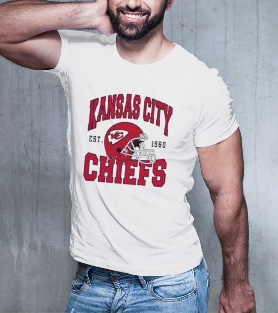 Kansas City Chiefs Est 1960 Helmet Chiefs Football T-Shirt