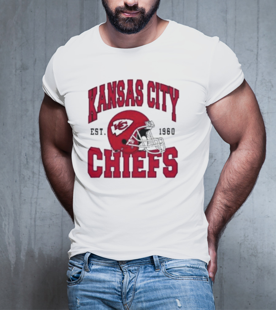Kansas City Chiefs Est 1960 Helmet Chiefs Football T-Shirt
