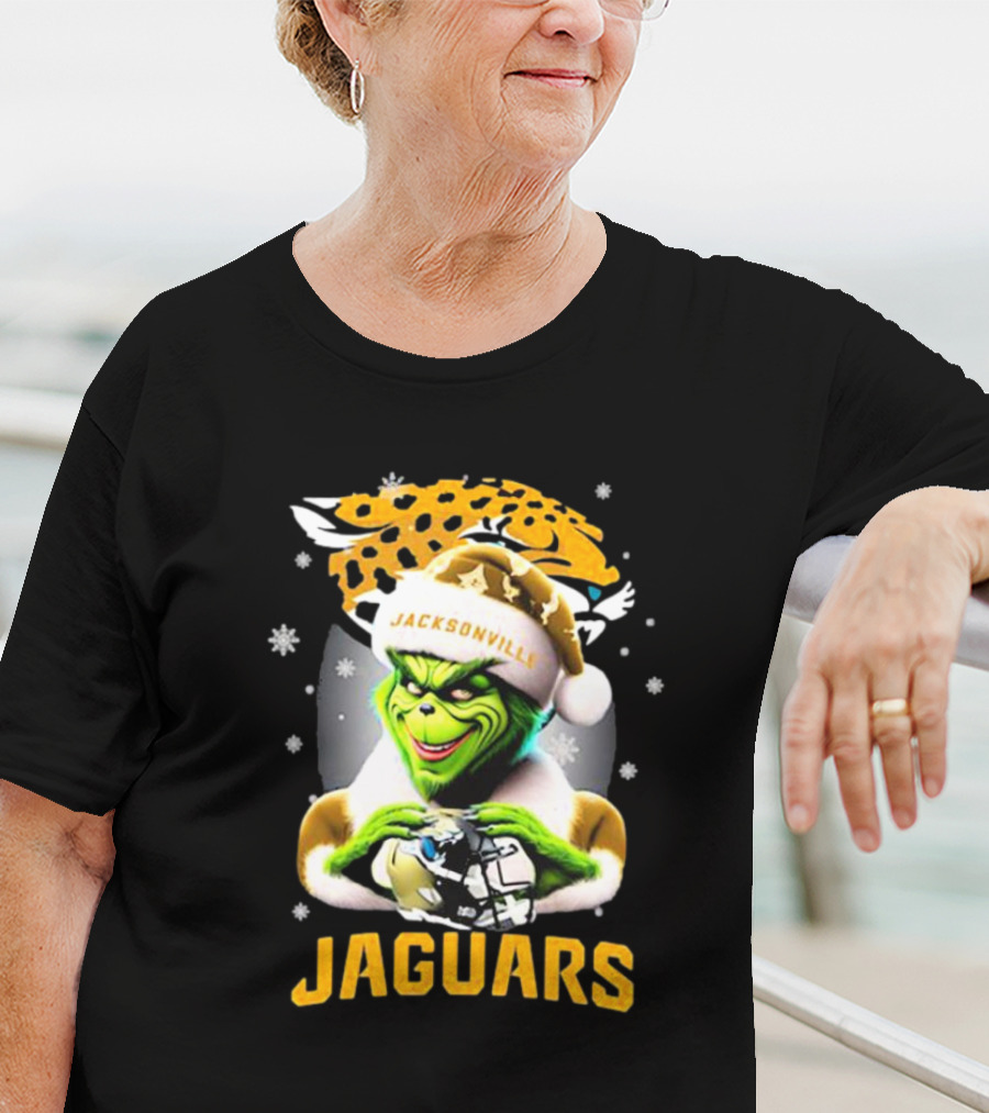 Santa Grinch Jacksonville Jaguars Merry Christmas T-Shirt
