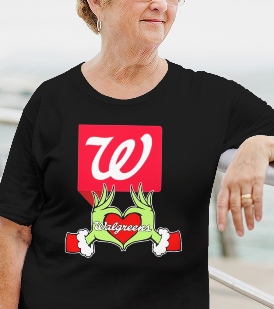 The Grinch Hand Heart Walgreens Christmas T-Shirt