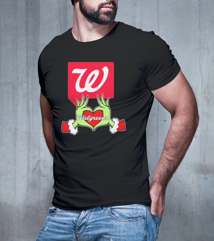 The Grinch Hand Heart Walgreens Christmas T-Shirt