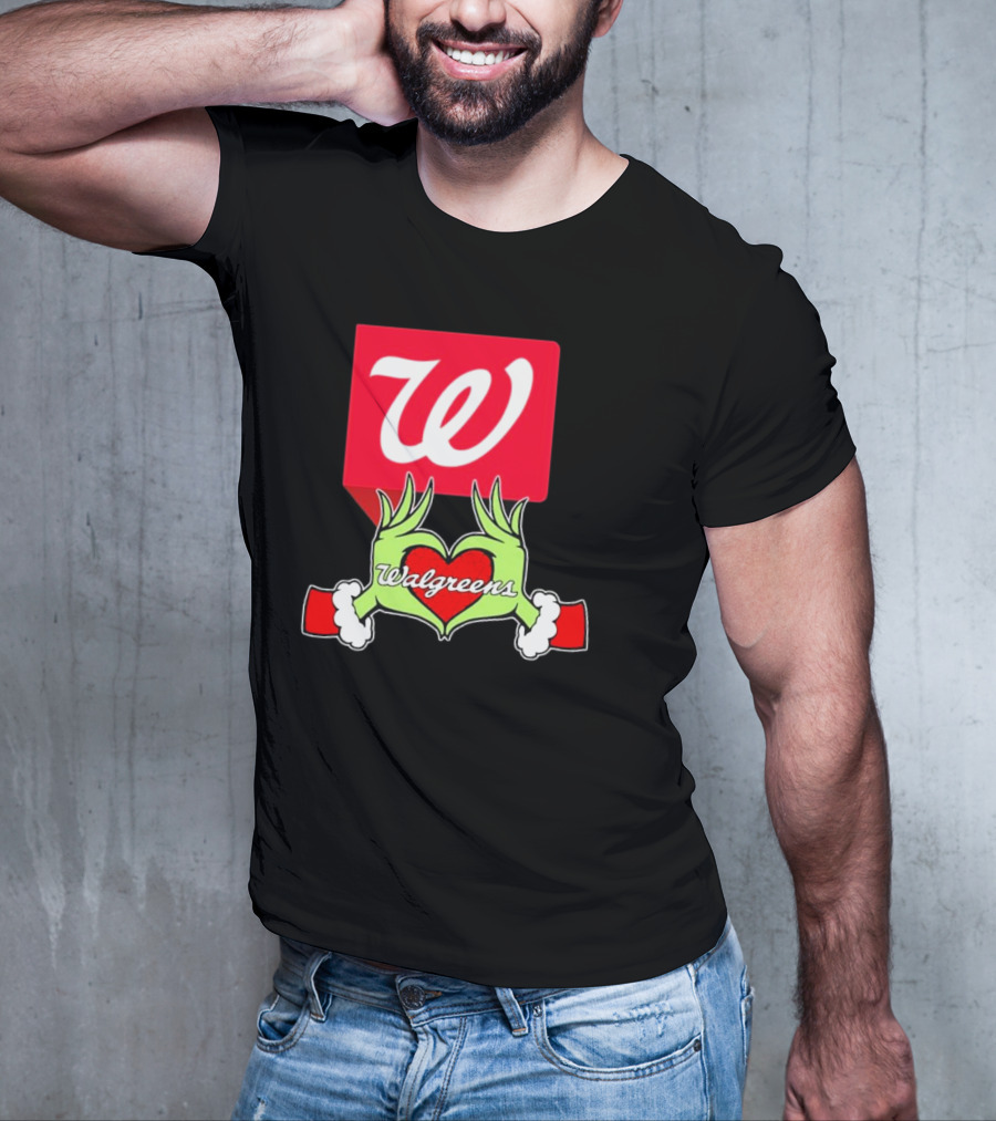 The Grinch Hand Heart Walgreens Christmas T-Shirt