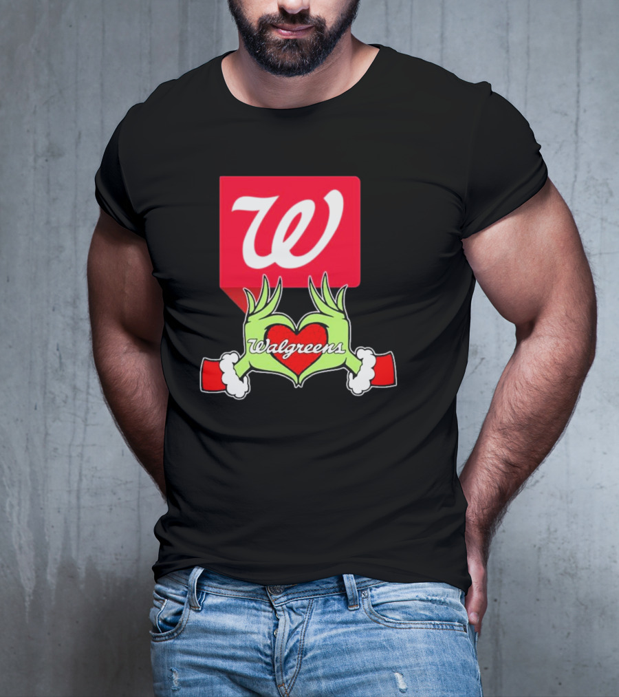 The Grinch Hand Heart Walgreens Christmas T-Shirt
