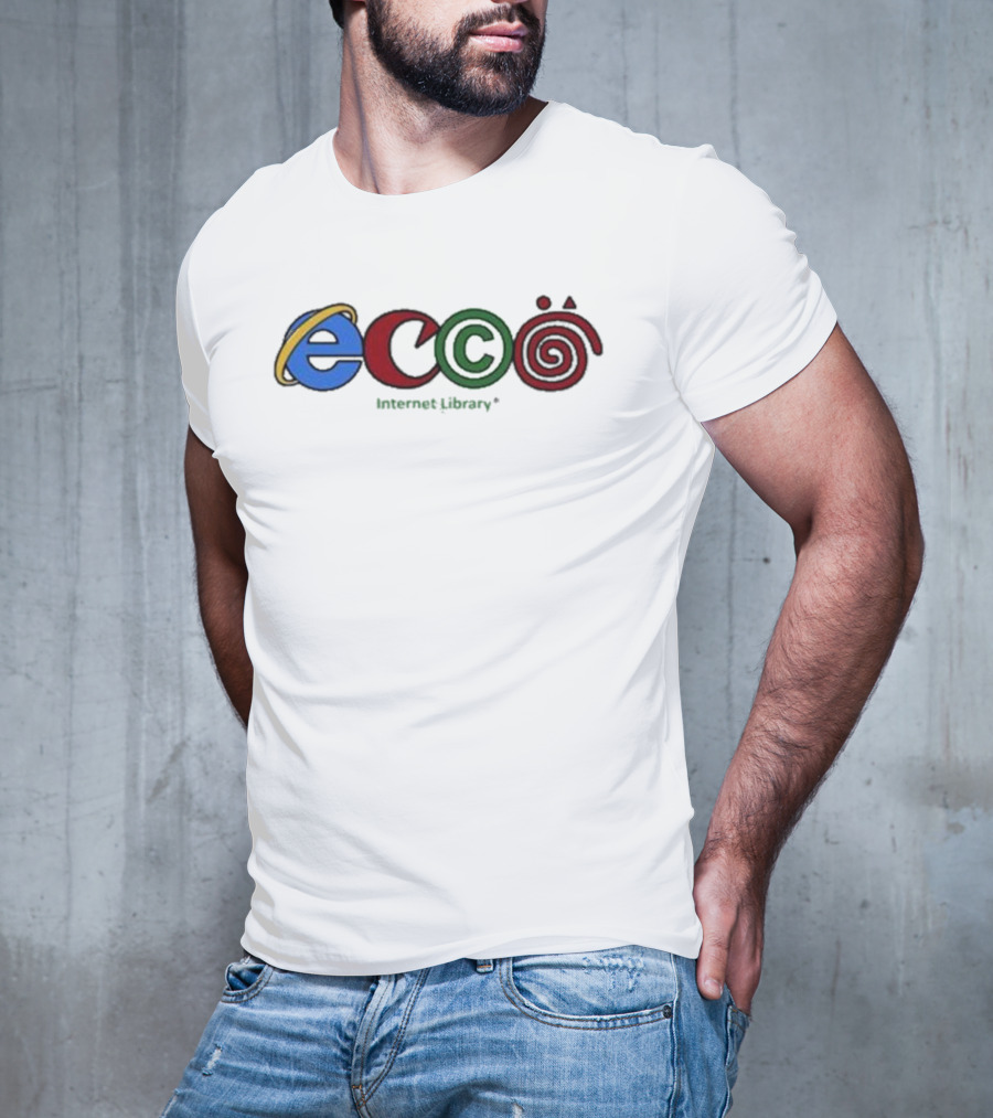 Ecco Internet Library Logo Parody 3Cc0 T-Shirt