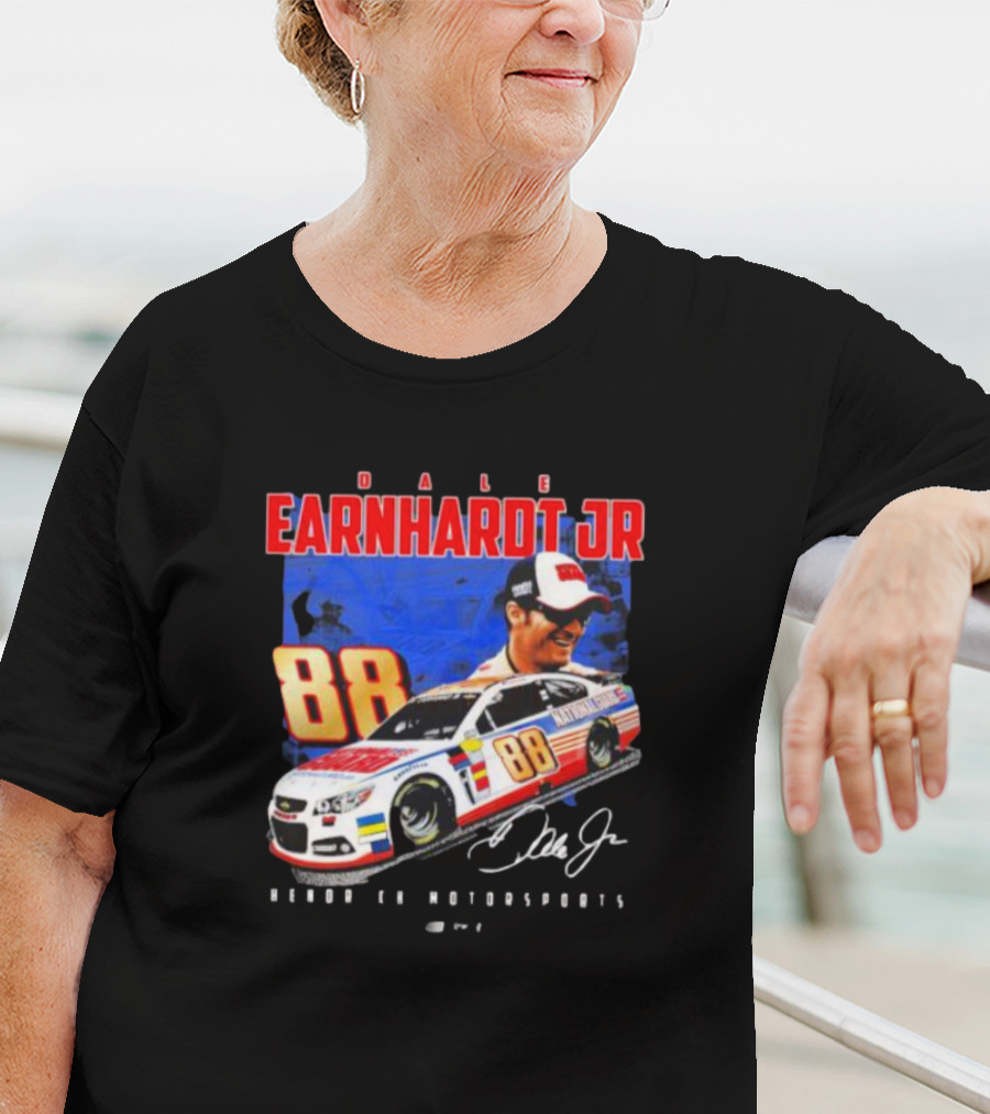 Dale Earnhardt Jr 88 National Guard Hendrick Motorsports Signature Car T-Shirt
