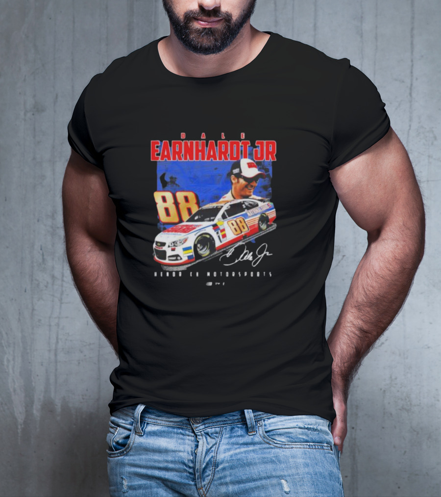 Dale Earnhardt Jr 88 National Guard Hendrick Motorsports Signature Car T-Shirt