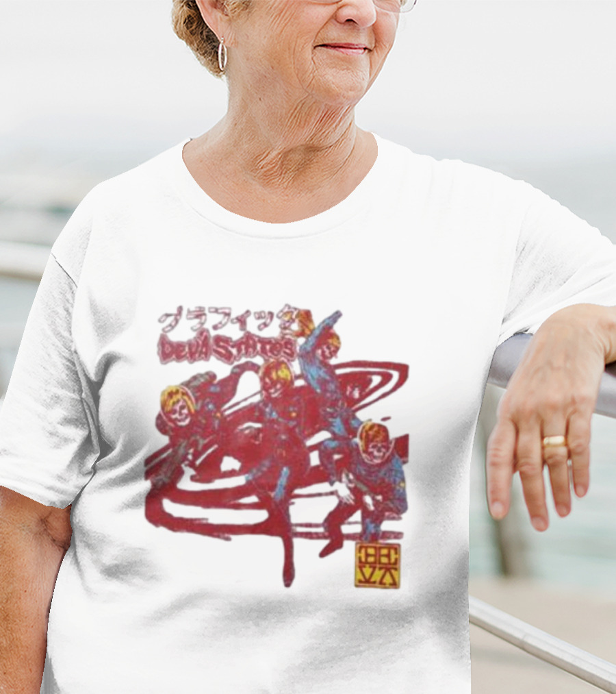 Deva States Astronauts Red Abstract T-Shirt