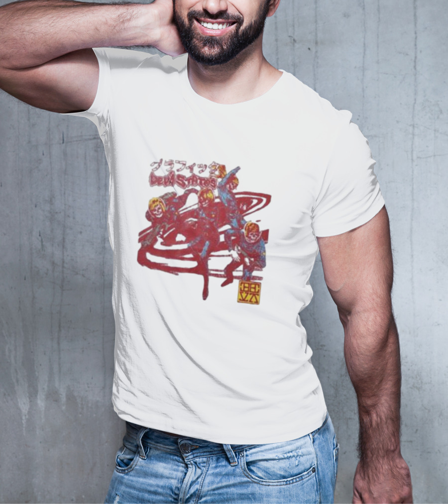 Deva States Astronauts Red Abstract T-Shirt