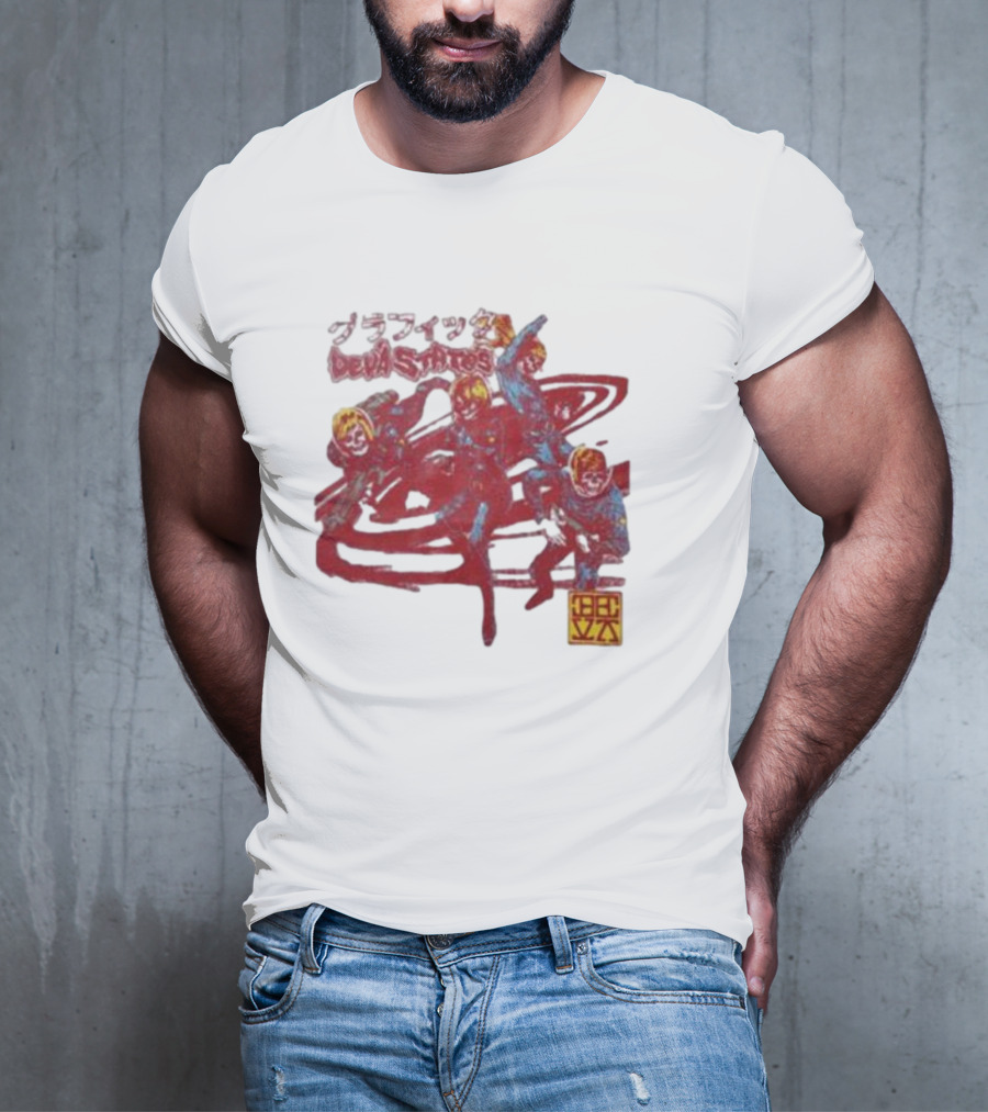 Deva States Astronauts Red Abstract T-Shirt