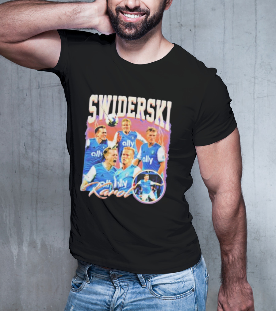 Karol Swiderski Ally Soccer Celebration Montage T-Shirt