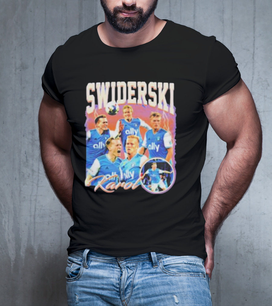 Karol Swiderski Ally Soccer Celebration Montage T-Shirt
