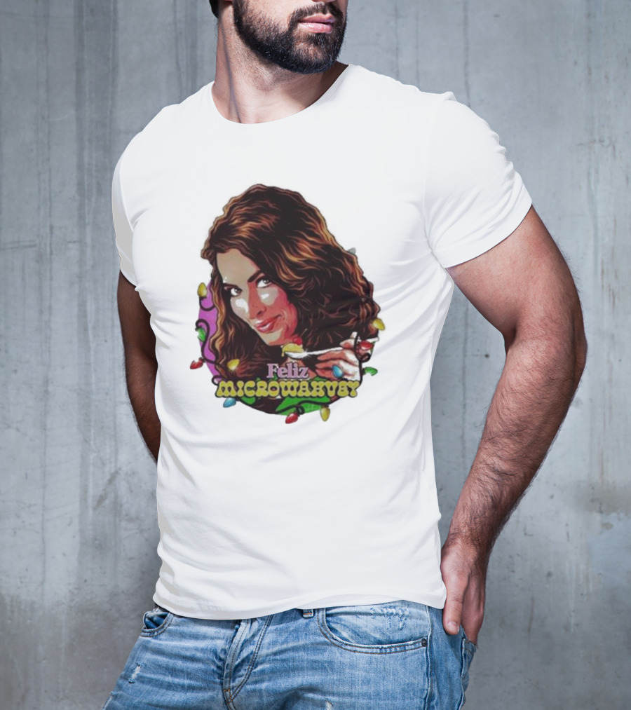 Feliz Microwavery Nordacious Holiday Lights T-Shirt
