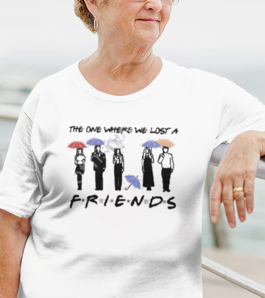Rip Matthew Perry The One Where We Lost A Friends Umbrella T-Shirt