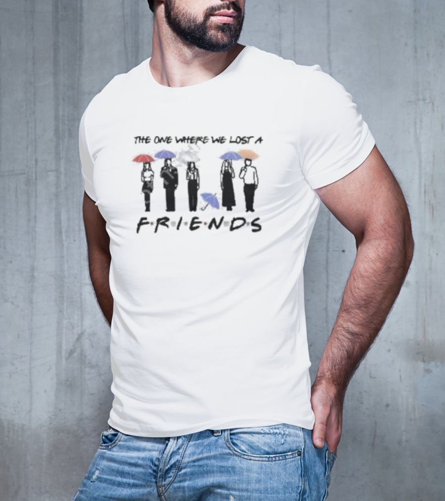 Rip Matthew Perry The One Where We Lost A Friends Umbrella T-Shirt